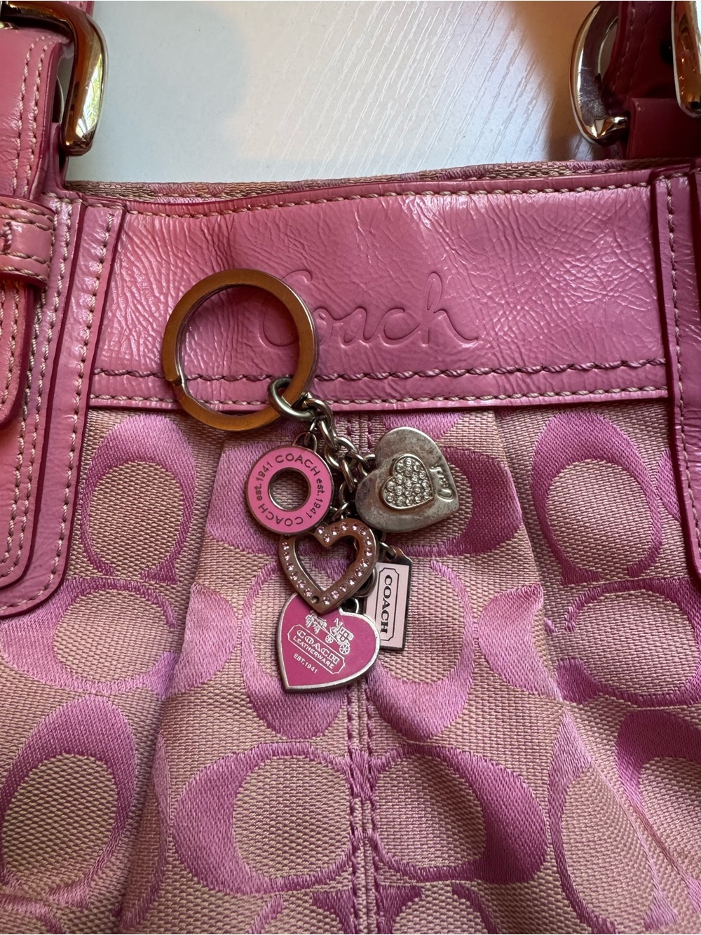 coach bag charm